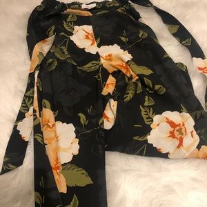 WILFRED/ARITZIA Floral pant size S